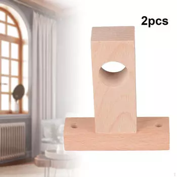 2 шт. Кронштейны для карнизов Римский кронштейн Потолочный подвесной крючок Многоцелевой деревянный держатель hole diameter 2.5cm