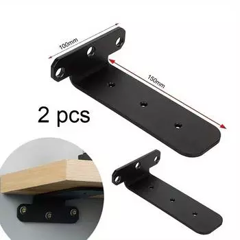 2 шт. Кронштейны для плавающих полок, L-образный кронштейн для полок, усиленные утолщенные и расширенные скрытые угловые кронштейны