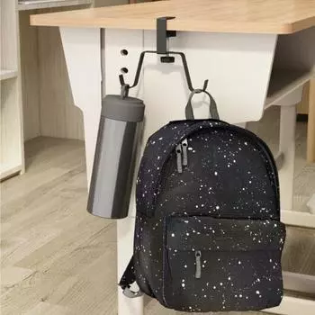 2 шт. крючки для чулок для камина, вешалки для гирлянд, прочные несущие нержавеющие регулируемые сверхпрочные держатели для чулок A чёрный