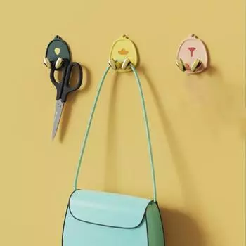 2 шт. крючки для хранения из АБС-пластика, хорошая липкость, современные многоцелевые крючки для подвешивания зелёный