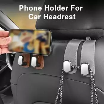 2 шт. крючки для хранения на спинке автомобильного сиденья, прочные, несущие нагрузку, универсальные, простые в установке, крючки для подголовников автомобиля, вешалки для кошельков 2pcs коричневый