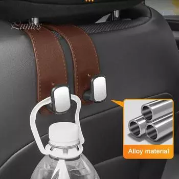 2 шт. крючки для хранения на спинке автомобильного сиденья, прочные, несущие нагрузку, универсальные, простые в установке, крючки для подголовников автомобиля, вешалки для кошельков 2pcs серый