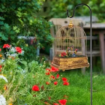 2 шт. крючки для пастухов, подвесные колышки для растений, кормушки для птиц, подставка для цветочного горшка, уличный фонарь, железная вешалка, колышек для садового газона, декор