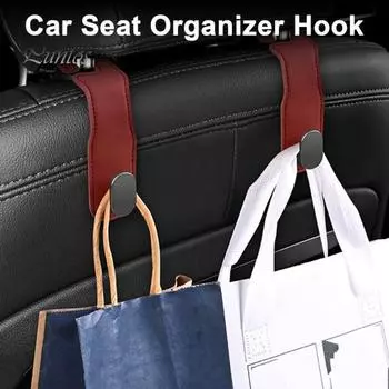 2 шт. крючки для подголовника автомобиля, прочные несущие нагрузки, не легко деформируются, универсальные, простая установка, крючки для автомобильных сидений, вешалки для сумок, сумок вино красного