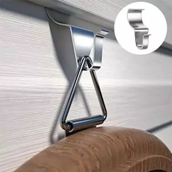 2 шт. крючки для винилового сайдинга, не требующие отверстий, прочные S-образные крючки, нержавеющая сталь, прочные зажимы для сайдинга для подвешивания наружного декора 2Pcs