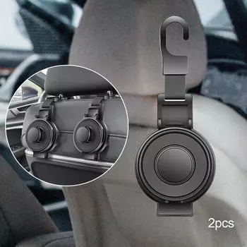 2 шт. крючки для заднего сиденья автомобиля, органайзер для заднего сиденья, держатель для чашки с водой, универсальный крючок для подголовника коричневый