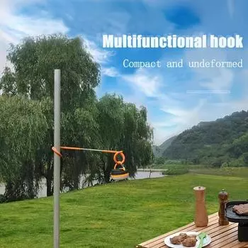 2 шт., крючок для освещения палатки для кемпинга, тип «свиной хвост», S-образный, двунаправленный, из нержавеющей стали, крючок для подвешивания одежды 2pcs
