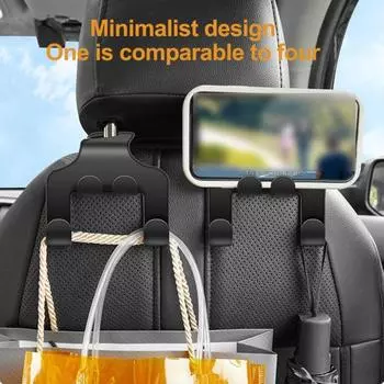 2 шт., крючок для подголовника автомобильного сиденья, тяжелый держатель, автоматическое многофункциональное крепление на спинку сиденья