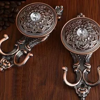 2 шт. Крючок для штор с точечным сверлением, высококачественный металлический крючок из цинкового сплава, можно использовать для украшения штор в балконе, спальне, гостиной