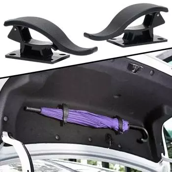 2 шт. крючок для спинки сиденья автомобиля многоцелевой держатель для зонта багажника автомобильный кронштейн для фиксации зонта крючок для спинки сиденья автомобиля хранение в салоне автомобиля