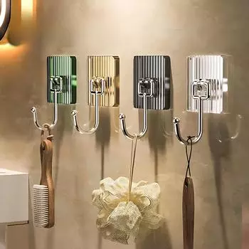 2 шт. крючок, многофункциональный крючок без дырокола, крючок для одежды, крючок для одежды за дверью, крючки для хранения в кухне, ванной комнате, полка для хранения, принадлежности