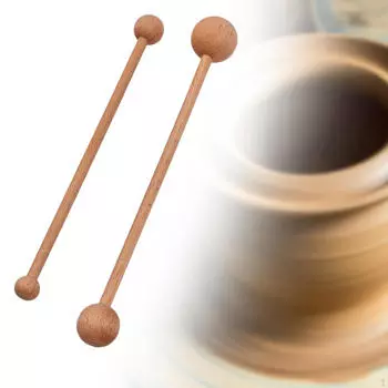 2 шт., круглая круглая деревянная многоцелевая палочка для резьбы по керамике, лепка из глины