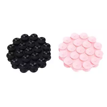 2 шт. Круглые силиконовые многофункциональные присоски, держатель для сотового телефона, инструмент для дизайна ногтей, присоски для