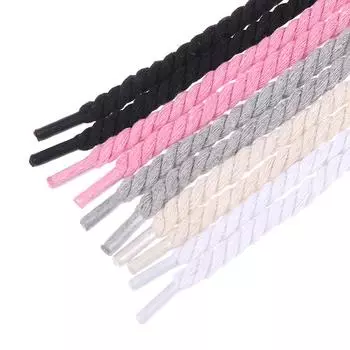 2 шт. круглых толстых шнурков-веревок из полиэстера и хлопка, однотонные шнурки длиной 0,8 см и 120 см, смелые шнурки серый