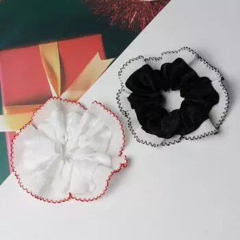 2 шт. Кружевные резинки для волос для женщин и девочек, Рождественская резинка для волос, Эластичные резинки для волос, Держатели для хвостика, Резинка для волос, Большая резинка