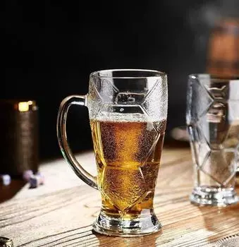 2 шт. кружка для пива Euro Cup большой емкости 420 мл/620 мл бар дома утолщенная кружка для крафтового пива супер толстое стекло 501-600ml