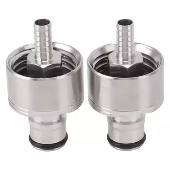 2 шт., крышка для карбонизации из нержавеющей стали, принудительная карбонизация, ПЭТ-бутылка, наполняющая CO2, соединительная крышка для газированного пива