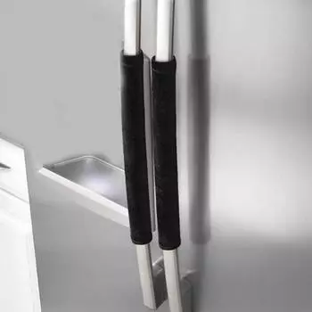 2 шт. Крышка для ручки двери холодильника, кухонная техника, декоративные ручки, противоскользящие защитные перчатки, холодильник, духовка, защита от отпечатков пальцев красный