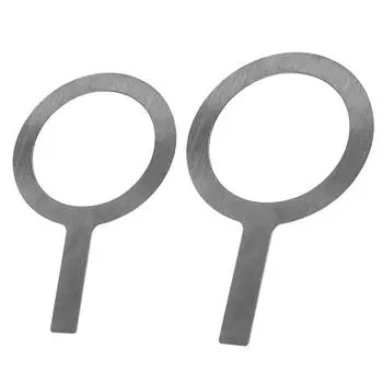 2 шт., крышка кольца для стакана для молока, стаканы для запеченного кофе брюле, чашки для эспрессо, крышки из нержавеющей стали для обода серебряный