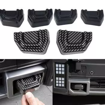 2 шт. Крышка крюка прицепа, модифицированная внешняя отделка, наклейки для крышки прицепа для бездорожья Cherry 23 24 Jetour Traveller Jetour T2 Bright Black