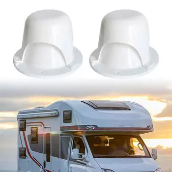 2 шт. Крышка вентиляционного отверстия для автофургона, практичные износостойкие аксессуары для использования на открытом воздухе белый