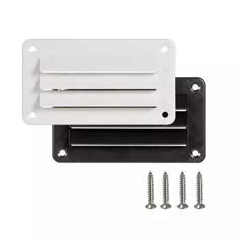 2 шт. Крышка вентиляционного отверстия для автофургона, вытяжная решетка, потолочное вентиляционное отверстие для ванной комнаты, офиса, вентиляционная решетка, системы отопления и охлаждения чёрный