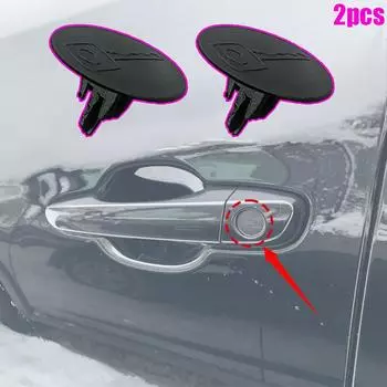 2 шт., крышка заглушки для замочной скважины ручки багажника автомобиля, черная, для Ford Mondeo IV Focus Hatchback I II III Focus Sedan II, новая