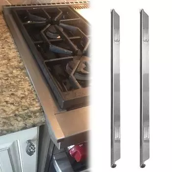 2 шт., крышка зазора для плиты, боковины плиты, заполнитель зазора, антипятновыводящий заполнитель зазора для плиты, термостойкие полоски из нержавеющей стали для кухонной столешницы A
