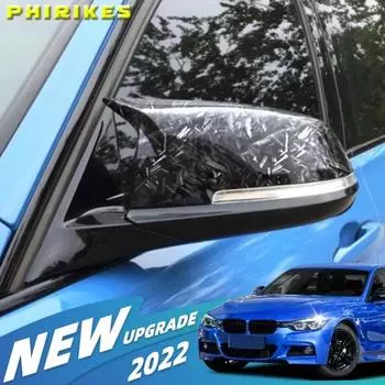 2 шт. крышка зеркала заднего вида, карбоновый черный для BMW серии 1 2 3 4 XM 220i 328i 420i F20 F21 F22 F23 F30 F32 F33 F36 X1