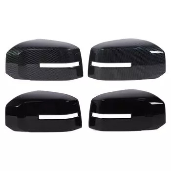2 шт. Крышка зеркала заднего вида левая и правая, крышка корпуса наружного зеркала заднего вида для Triton L200 2023 t Carbon Fiber Style