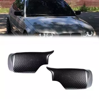 2 шт. крышки боковых зеркал в стиле M для BMW E46 Sedan E39 4DR 98-05