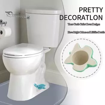 2 шт. Крышки для болтов унитаза в виде черепахи, керамические крышки для болтов унитаза в виде морской черепахи, универсальные крышки для винтов для ванной комнаты, декор для туалета F