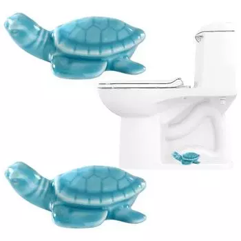 2 шт. Крышки для болтов унитаза в виде черепахи, керамические крышки для болтов унитаза в виде морской черепахи, универсальные крышки для винтов для ванной комнаты, декор для туалета A