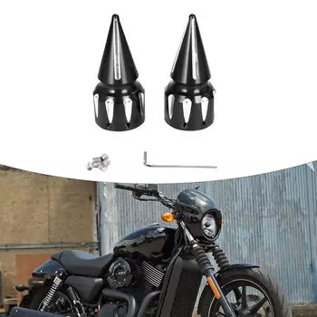 2 шт. крышки гаек передней оси мотоцикла сборка защитного кожуха для гаража техническое обслуживание замена чёрный