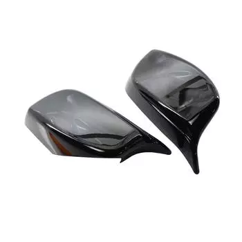 2 шт. крышки зеркал заднего вида для BMW 5 серии E60 E61 E63 E64 03-07 глянцево-черные