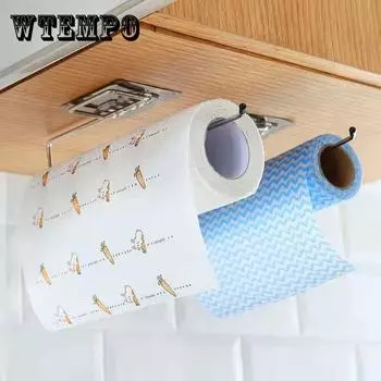 2 шт. кухонная стойка для бумаги, шкаф, стойка для рулонов салфеток, вешалка для полотенец, настенная стойка для хранения, подвесной органайзер для хранения салфеток, крючок-держатель 2pcs