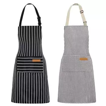 2 шт. Кухонные фартуки для готовки с регулируемым шейным ремешком для готовки и выпечки