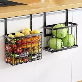 2 шт. кухонные полки стеллажи для хранения антикоррозийное покрытие грузоподъемность 10 кг простая установка подвеска чёрный
