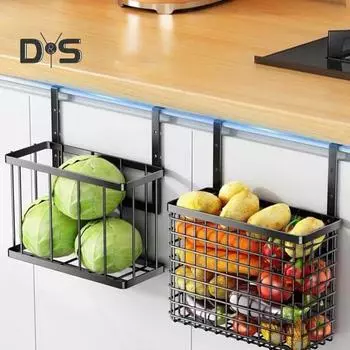 2 шт. кухонные полки, стеллажи для хранения, антикоррозийное покрытие, грузоподъемность 10 кг, простая установка, подвесные органайзеры для дверей шкафа чёрный