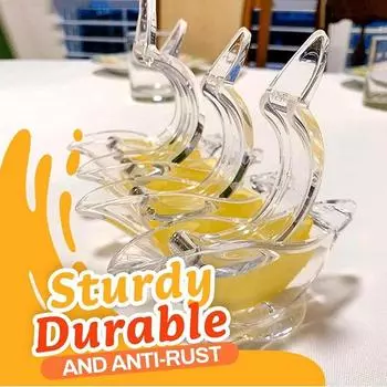 2 шт. кухонный домашний инструмент для прессования фруктов, мини-ручная соковыжималка в форме птицы, прозрачная портативная ручная соковыжималка для апельсина и лимона