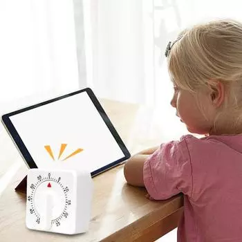 2 шт. кухонный механический таймер, батарея не требуется, 60-минутный визуальный квадратный ручной таймер обратного отсчета для приготовления пищи, студенческий учебный таймер, кухонные гаджеты Sets