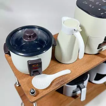 2 шт. кукольный домик мини рисоварка рисовая ложка 4 см рисовая лопатка имитация ложки модель кухонная утварь кулинарная игрушка onesize