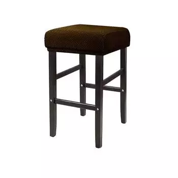 2 шт. квадратных эластичных чехлов для стульев, однотонные чехлы для барных стульев из жаккарда, чехлы для сидений на стойках, чехлы для сидений в гостиной, ресторане 2pcs chair cover