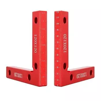 2 шт. квадраты для позиционирования 4,7x4,7 дюйма, зажимы, столярные инструменты, алюминиевый угловой зажимной квадрат для деревообработки