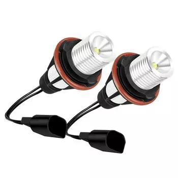 2 шт. Лампы-кольца ангельские глазки , светодиодные, белые, подходят для BMW E39