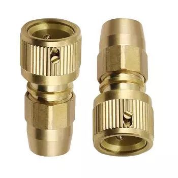 2 шт. Латунные быстроразъемные соединители Быстроразъемные фитинги для расширяющегося садового шланга и Адаптер для ремонта водяного шланга