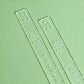 2 шт. Лазерная гравировка шкалы Весы для печенья Линейка Траспарентный направляющий ролик для теста Хлеб 3mm