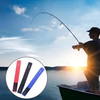 2 шт. легкий эластичный тканевый ремень для удилища, фиксатор стержня, защита для рыбалки на открытом воздухе красный