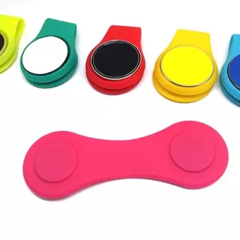 2 шт., легко носить с собой, магнитная адсорбция, без запаха, инструмент для гольфа, профессиональный маркер для мяча для гольфа, зажим для шляпы, обучение гольфу зелёный