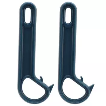 2 шт. Легко открывающийся консервный нож с кольцом, ручной консервный нож, легкое открывание для пожилых людей со слабыми руками, синий синий